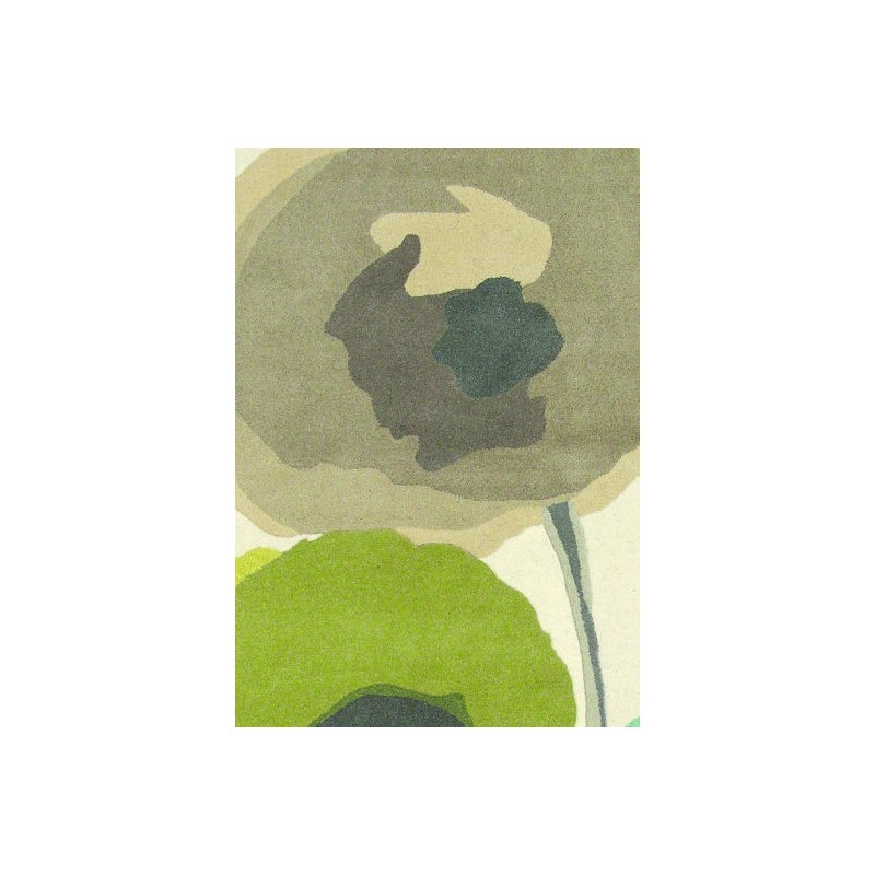 Teppiche Poppies teal olive Teppiche Poppies teal olive