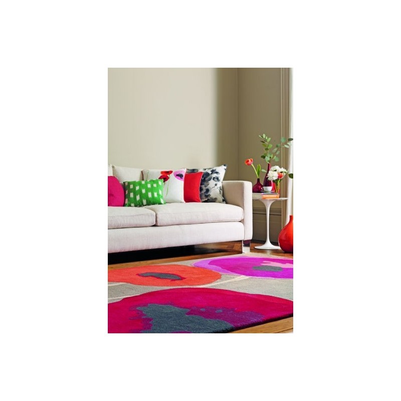 Teppiche Poppies teal olive Teppiche Poppies teal olive